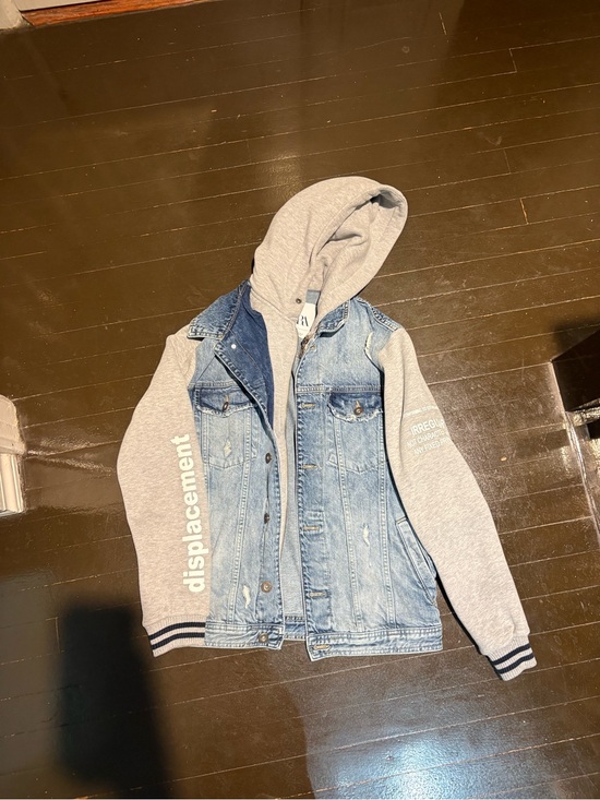 Zara Other - Men’s Denim & Gray Hoodie Jacket